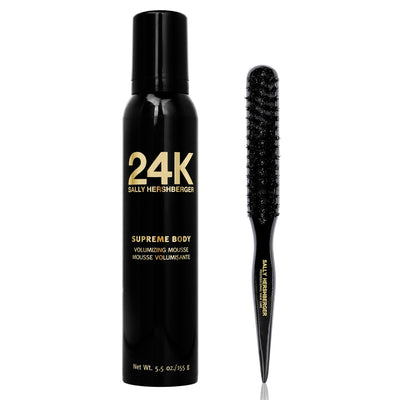 Sally Hershberger 24K Volumizing Mousse and Teasing Brush - 2 pc