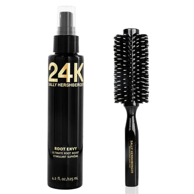 Sally Hershberger 24K Root Boost and Medium Round Brush - 2 pc